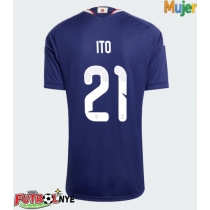 Camiseta Japón Hiroki Ito #21 Primera Equipación para mujer Mundial 2026 manga corta